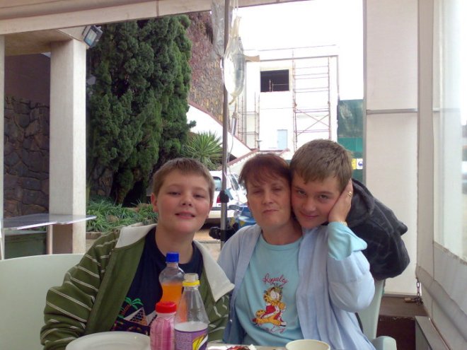 Vic and her boys 2011