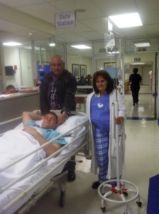 Vic Accompanying Jared to theater.