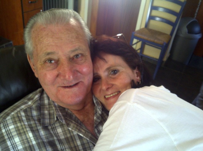 Vic and her Gramps 1.4.2011