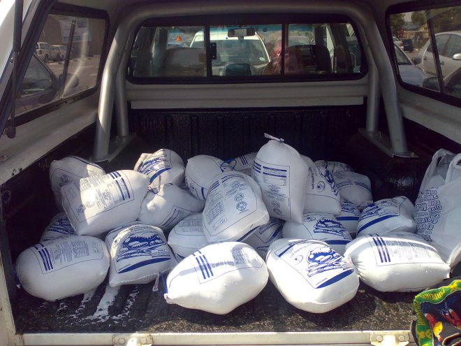 Frozen turkeys to be cooked and carved!