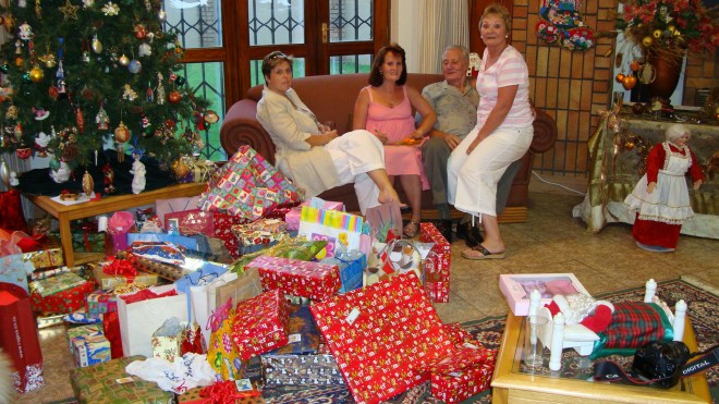 Christmas Eve 2009 - (L to R) Lee, Vic, My Dad and I