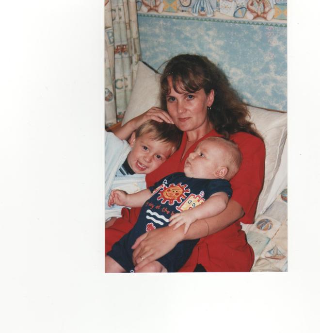 Vic and her boys in healthier days!