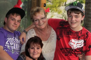 The four of us on Christmas Eve 2012