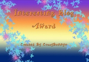 Interesting Blogger award