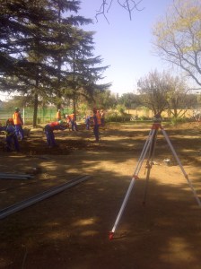 Clearing the site starts...