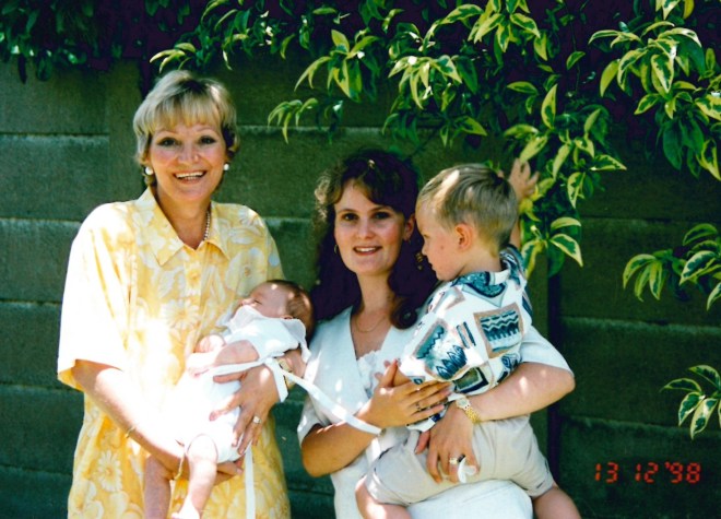 Two mothers with their child(ren)