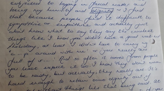 An entry from Vic's journal 